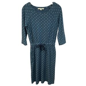 Boden | Dresses | Boden Puff Sleeve Jersey Shirt Dress Floral Sprig Black |  Poshmark
